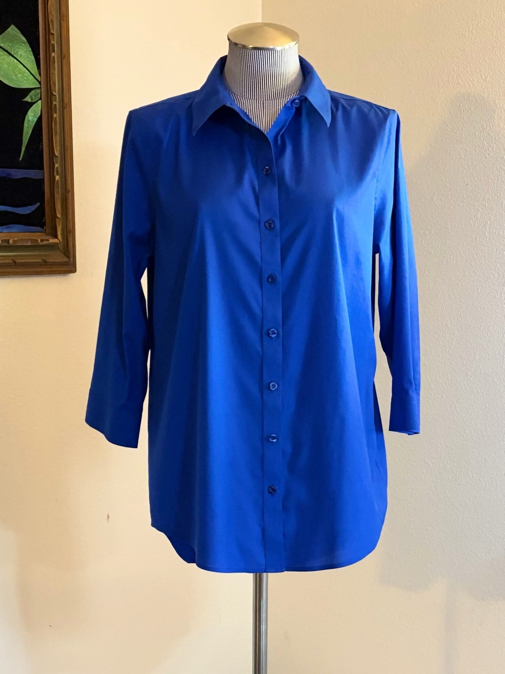 Chico's Vibrant Cobalt Blue Blouse